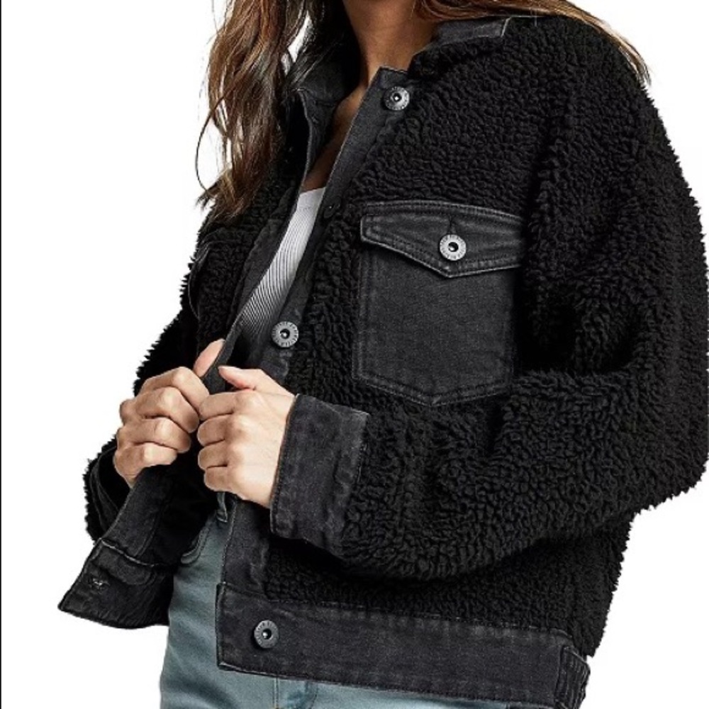 Teddy Sherpa denim jacket.